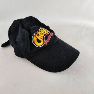 Flamin Hot Cheetos Hat Black Mens Black Adjustable Strap Back Baseball Cap Snack